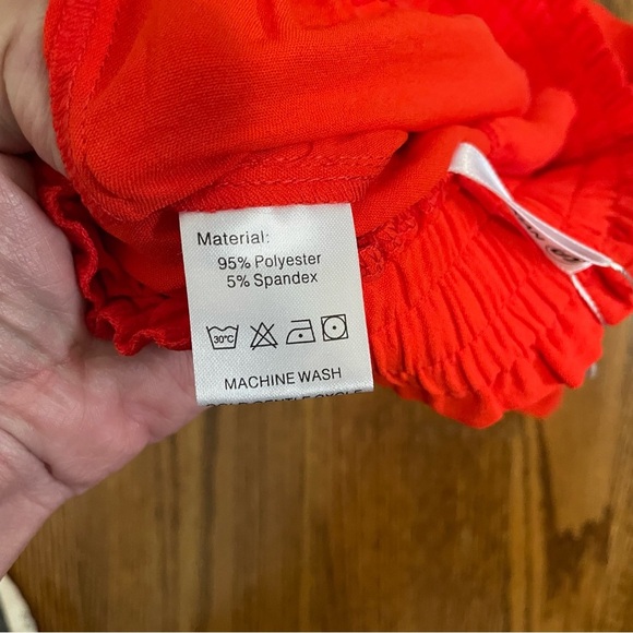 C & Z Dress Shorts Bright Orange/Red Size Small, NWT - Picture 7 of 9